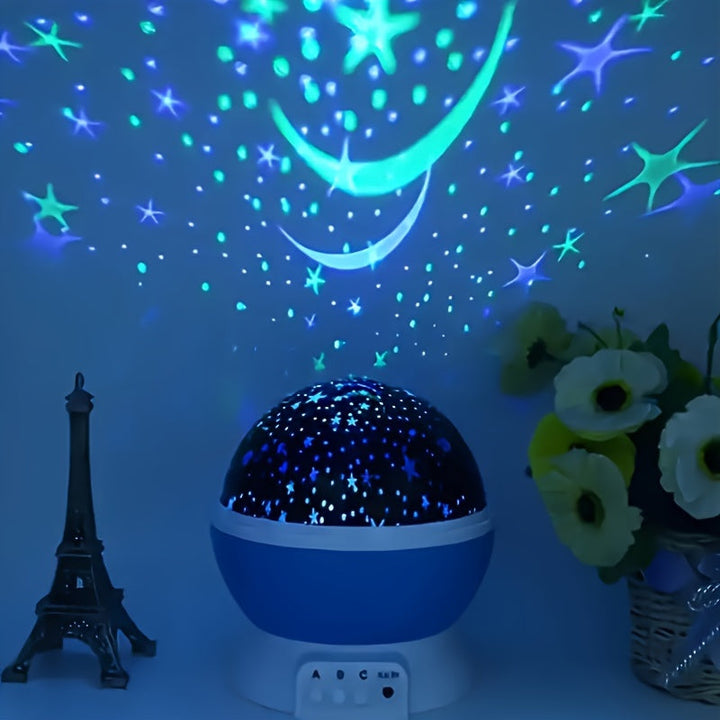 360° Starry Sky Projector with 12 Color Modes – LED Galaxy Night Light