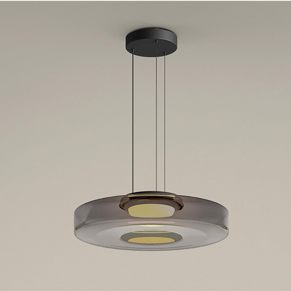 Glass pendant light in Bauhaus style – dimmable, modern &amp; colorful