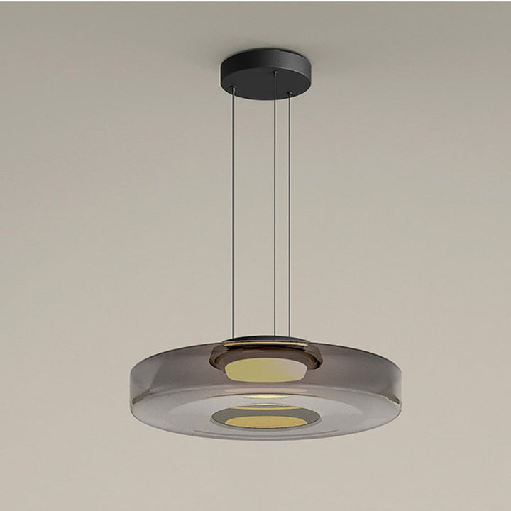 Glass pendant light in Bauhaus style – dimmable, modern &amp; colorful