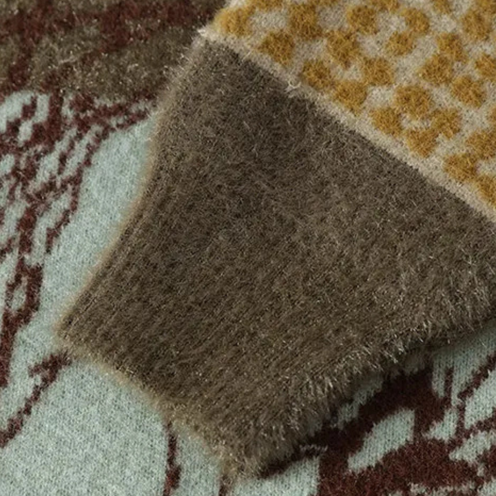 Men's Knit Sweater with Modern Design