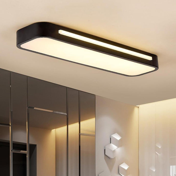 Nordic LED ceiling light – elongated, dimmable &amp; modern