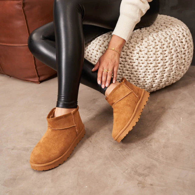 Women's Winter Boots with Short Shaft in Classic Design