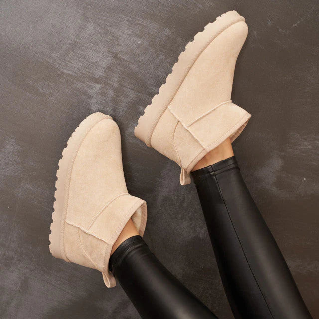 Women's Winter Boots with Short Shaft in Classic Design