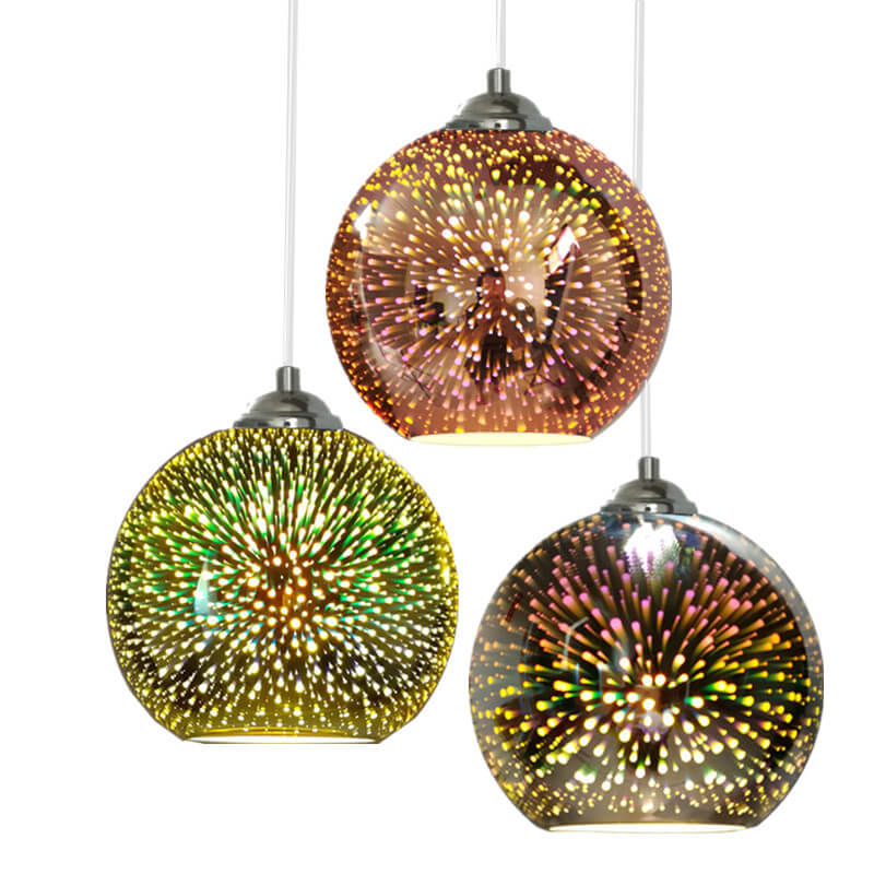Creative 3D Firework Pendant Light