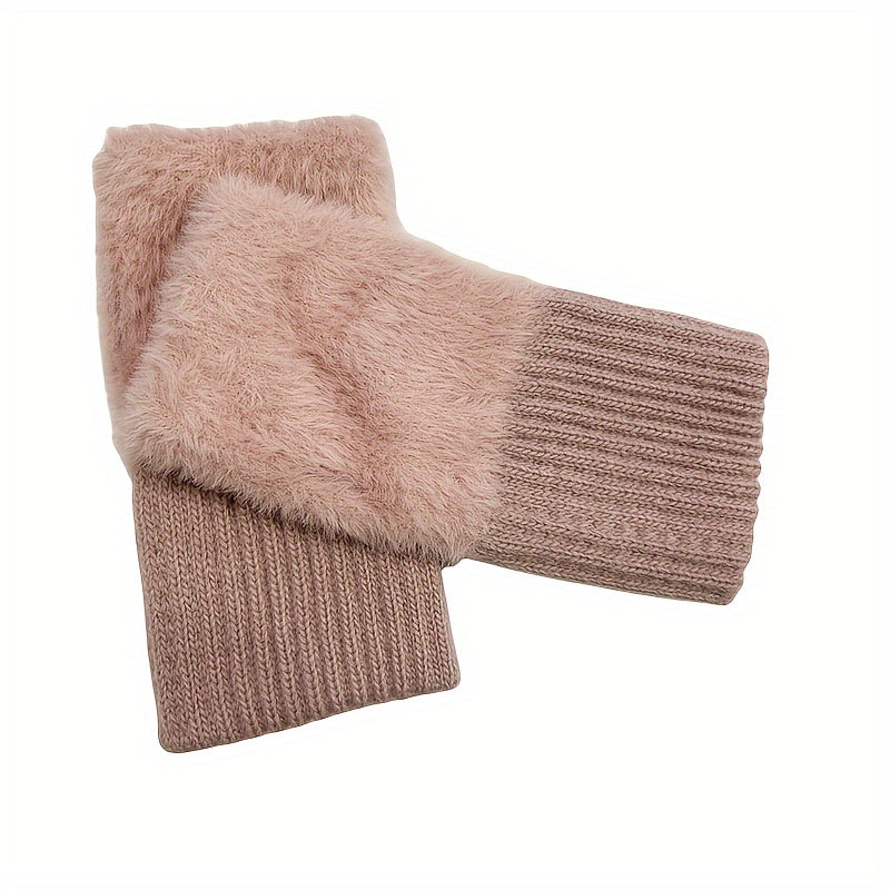 Fingerless winter gloves for women