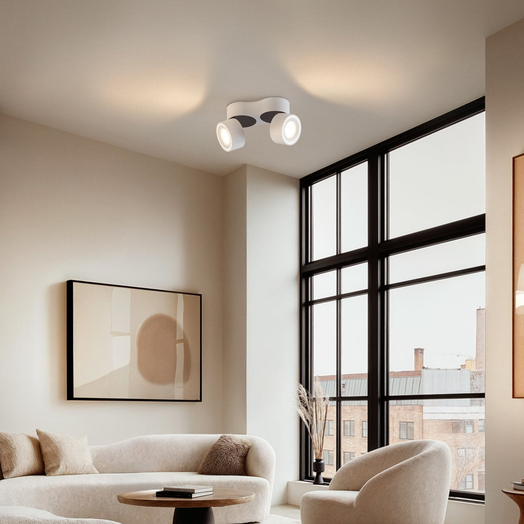 Ceiling light – Adjustable LED double spotlight in a modern design