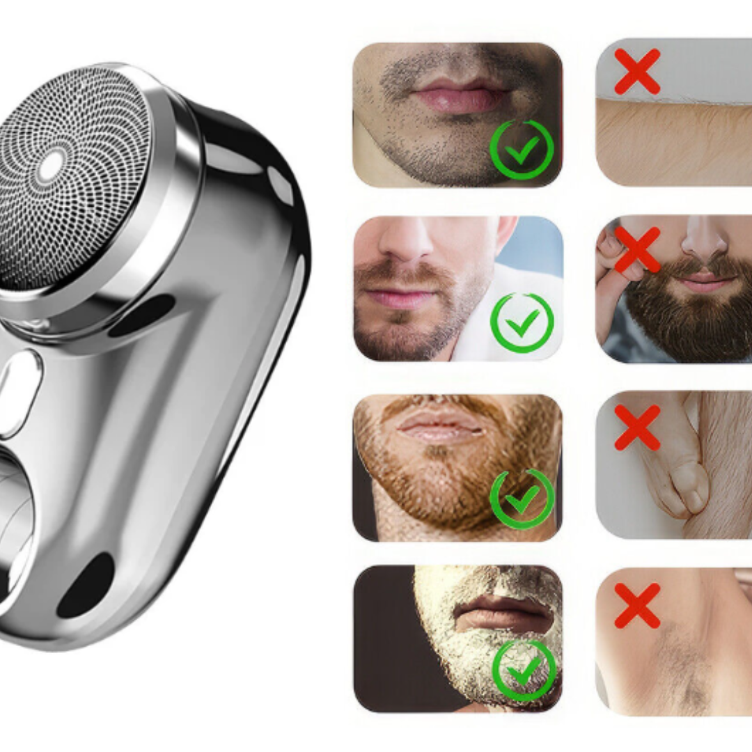 Mini Elektrorasierer – tragbar, kabellos & wasserdicht