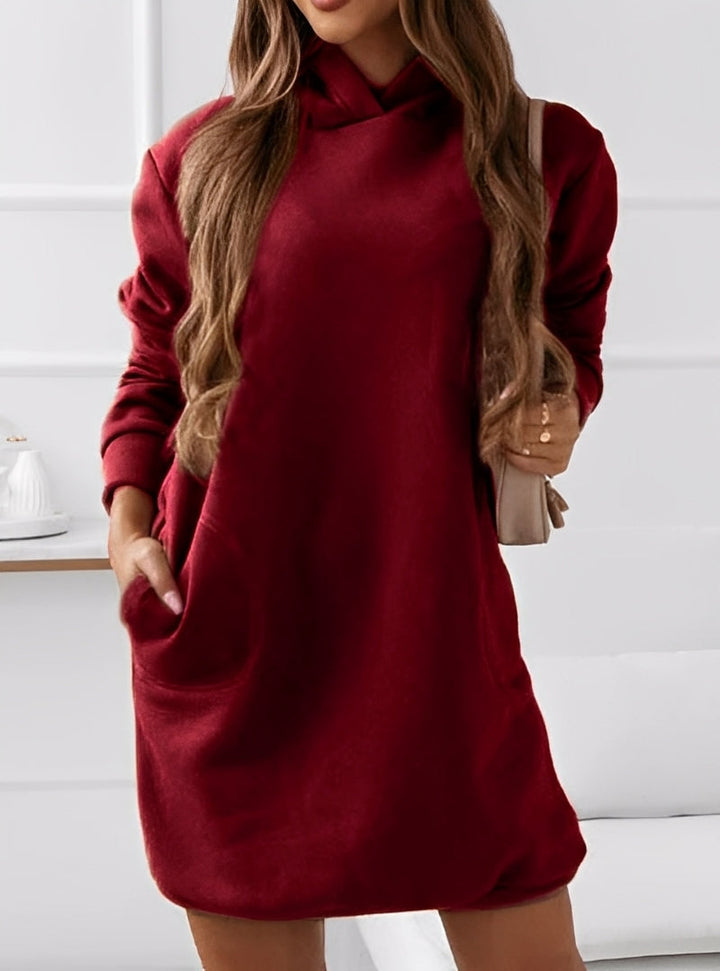 Women's Mini Hoodie Dress with Modern Cut