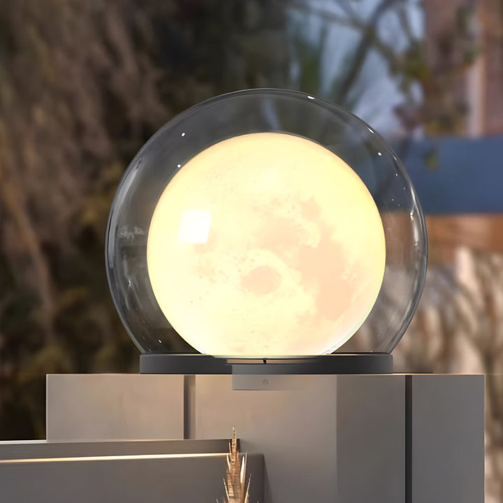 Modern Outdoor Solar Pillar Lamp - Weatherproof Garden Light with Dual-Layer Moonlight Design-2