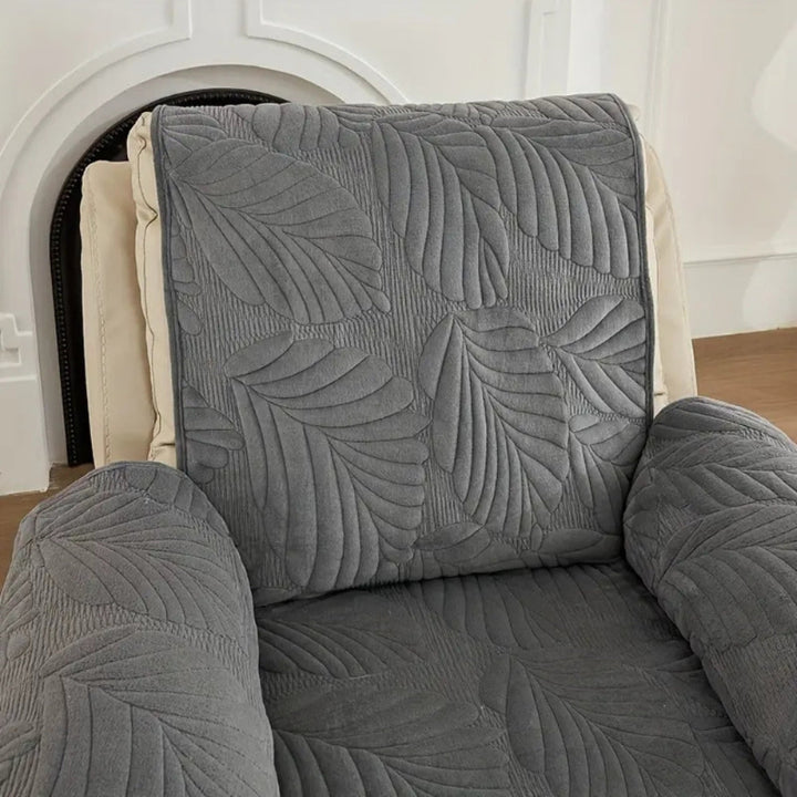 Armchair cover – leaf pattern throw for recliners
