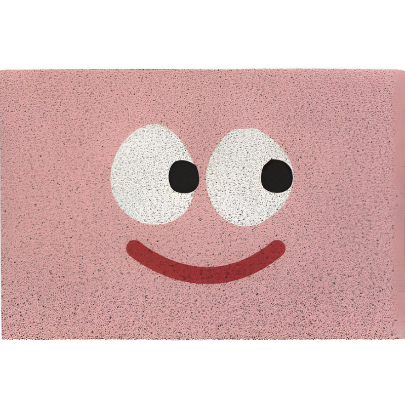 Cute smiley face doormat – non-slip &amp; water-absorbing for the entrance area