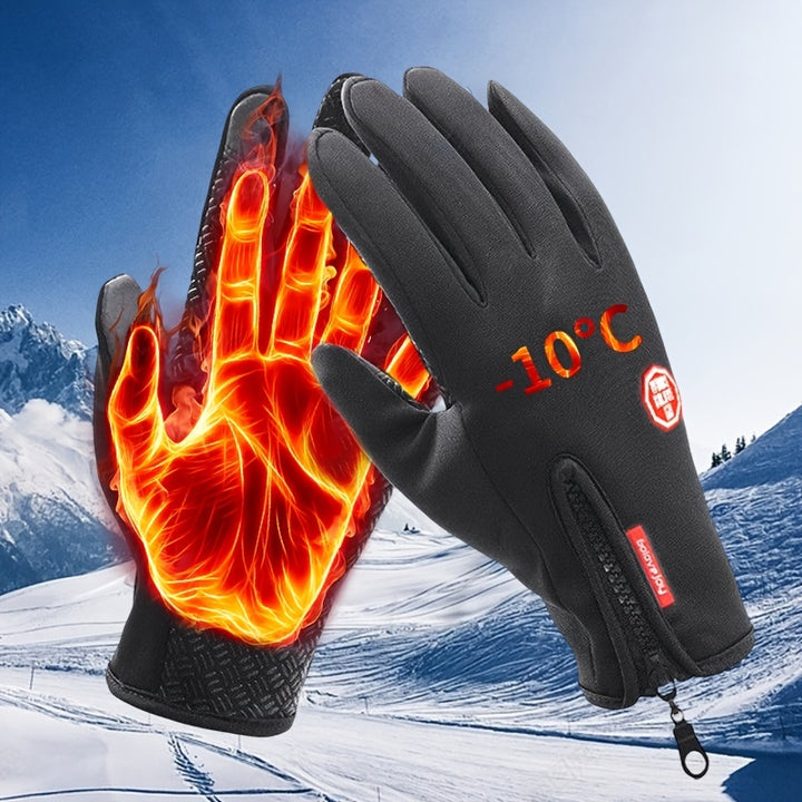 Wind and waterproof touchscreen gloves for men
