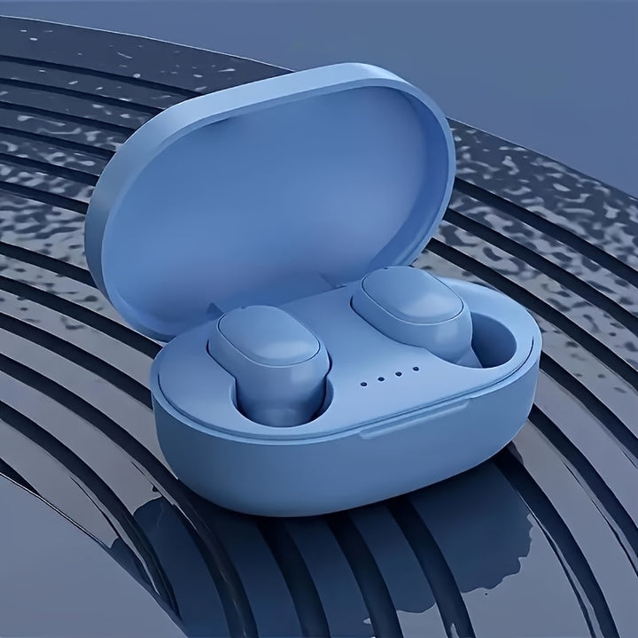 Compact wireless in-ear headphones with charging case for sports and everyday use