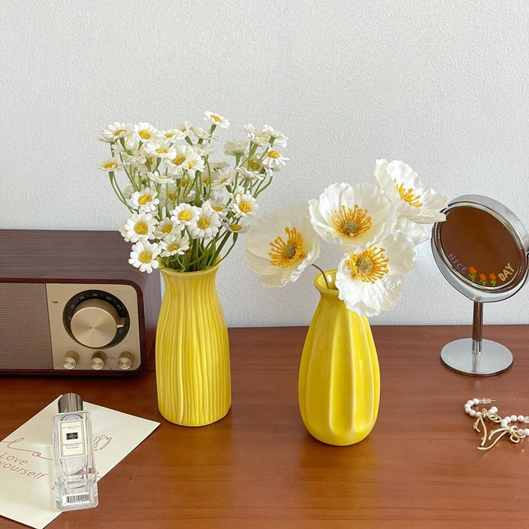 Keramik Blumenvase Minimalistisches Design