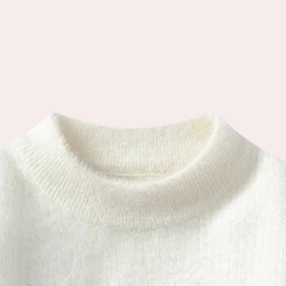 Men's knitted sweater with a simple design