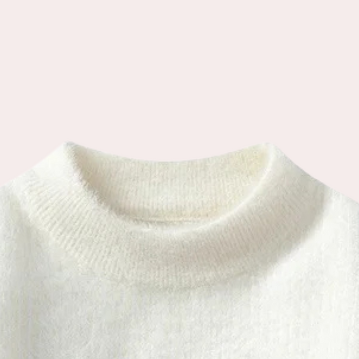 Men's knitted sweater with a simple design