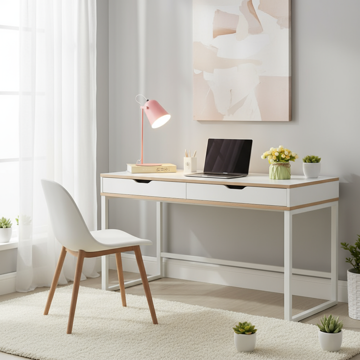 Rotating LED table lamp in a modern design