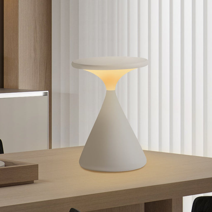 Wireless LED table lamp in hourglass shape – Dimmable &amp; USB-C rechargeable