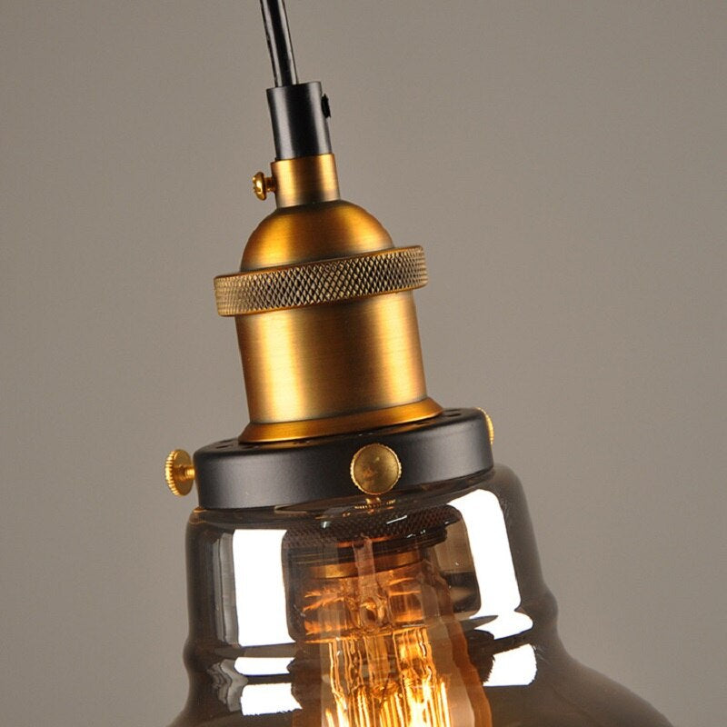 Antique glass pendant light – vintage style &amp; dimmable for stylish rooms
