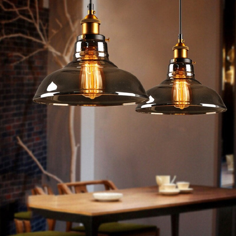 Antique glass pendant light – vintage style &amp; dimmable for stylish rooms