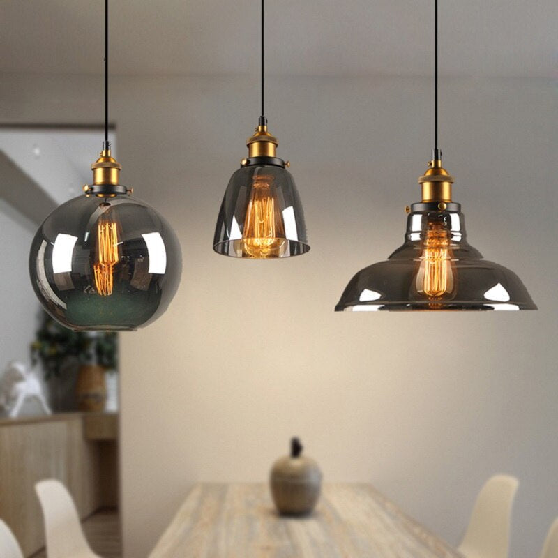 Antique glass pendant light – vintage style &amp; dimmable for stylish rooms