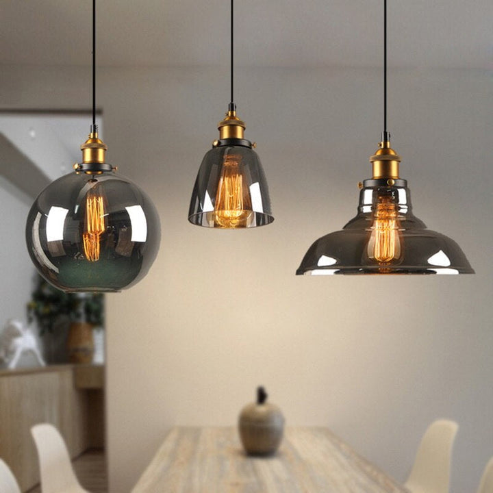 Antique glass pendant light – vintage style &amp; dimmable for stylish rooms