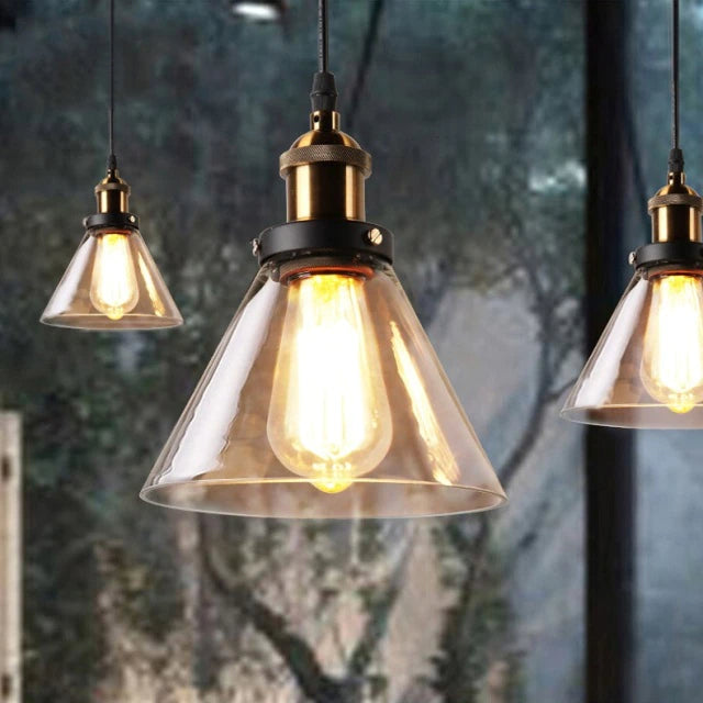 Antique glass pendant light – vintage style &amp; dimmable for stylish rooms
