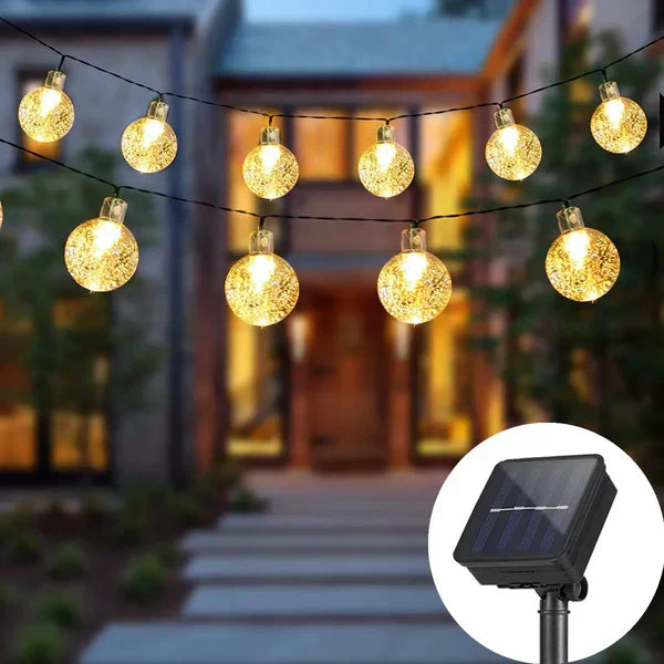 Solar-Powered Outdoor String Lights – Enchanting Festoon Fairy Lights for Terrace and Balcony, Weather Resistant LED Garland-3