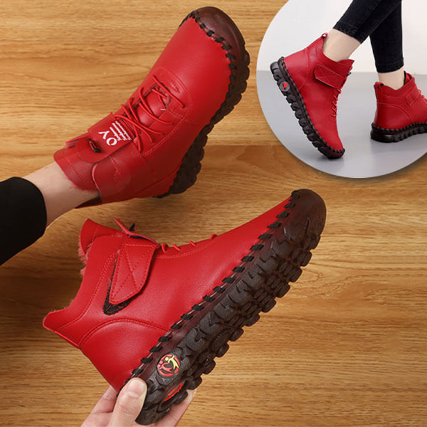 Women's Winter Boots with High Shaft and Thermal Lining 