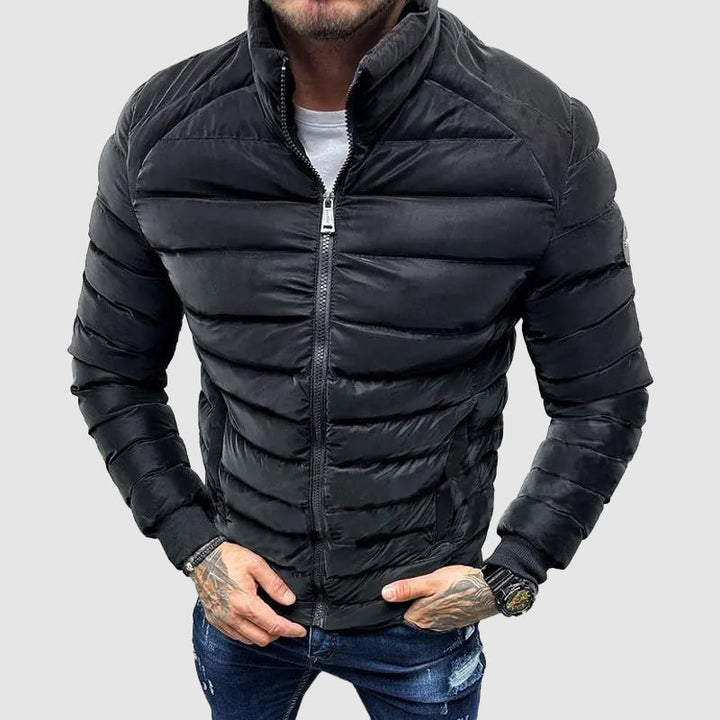 Men's Quilted Jacket with Hood