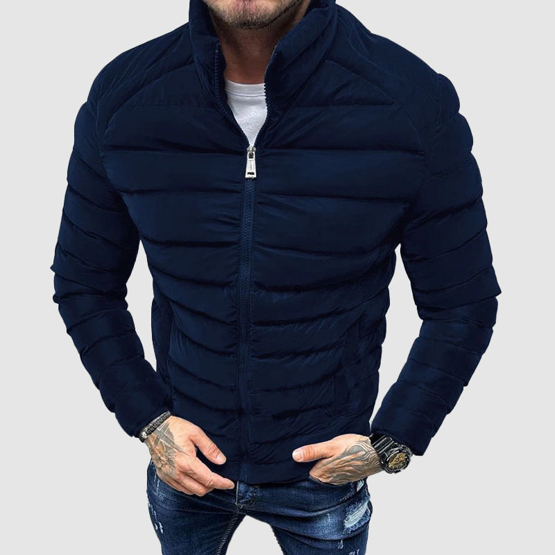 Men's Quilted Jacket with Hood