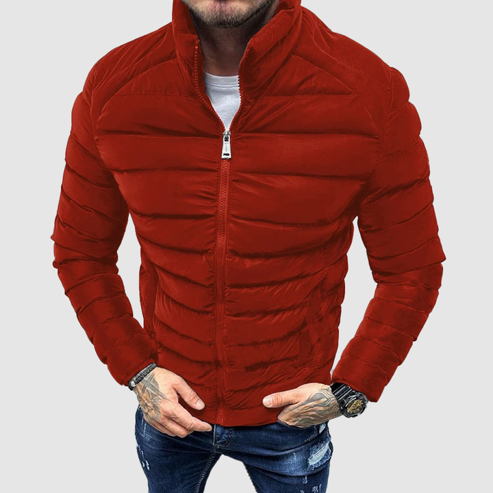 Men's Quilted Jacket with Hood