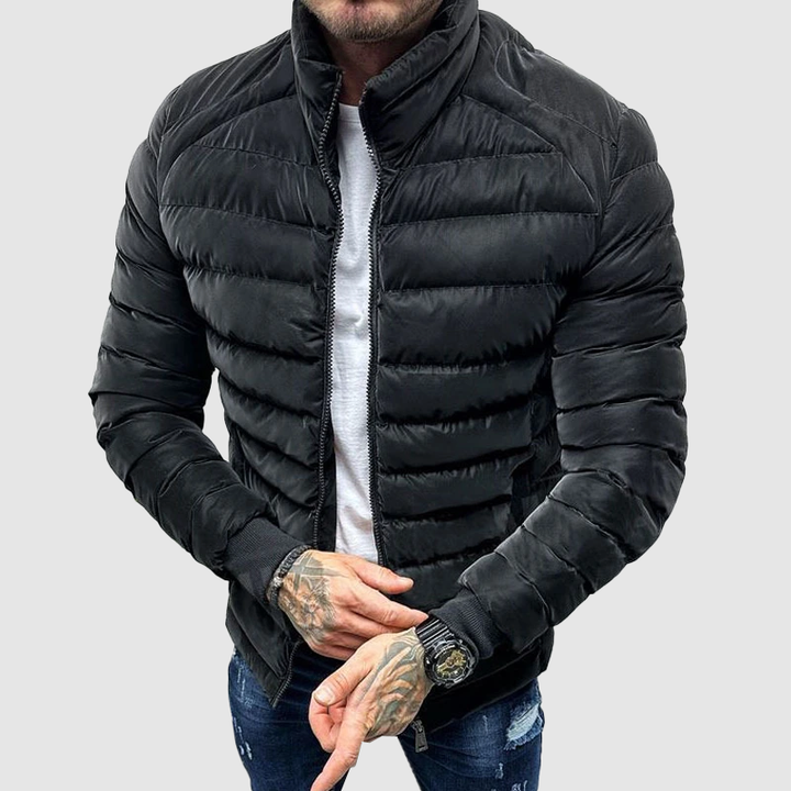 Men's Quilted Jacket with Hood