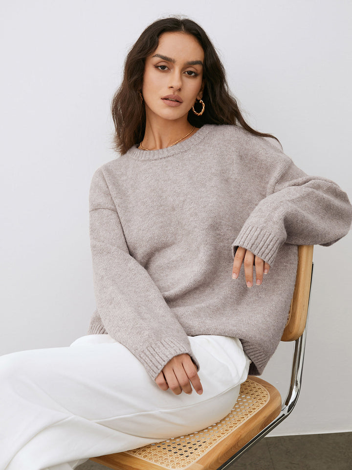 Damen Leichter Pullover Mit Weichem Griff