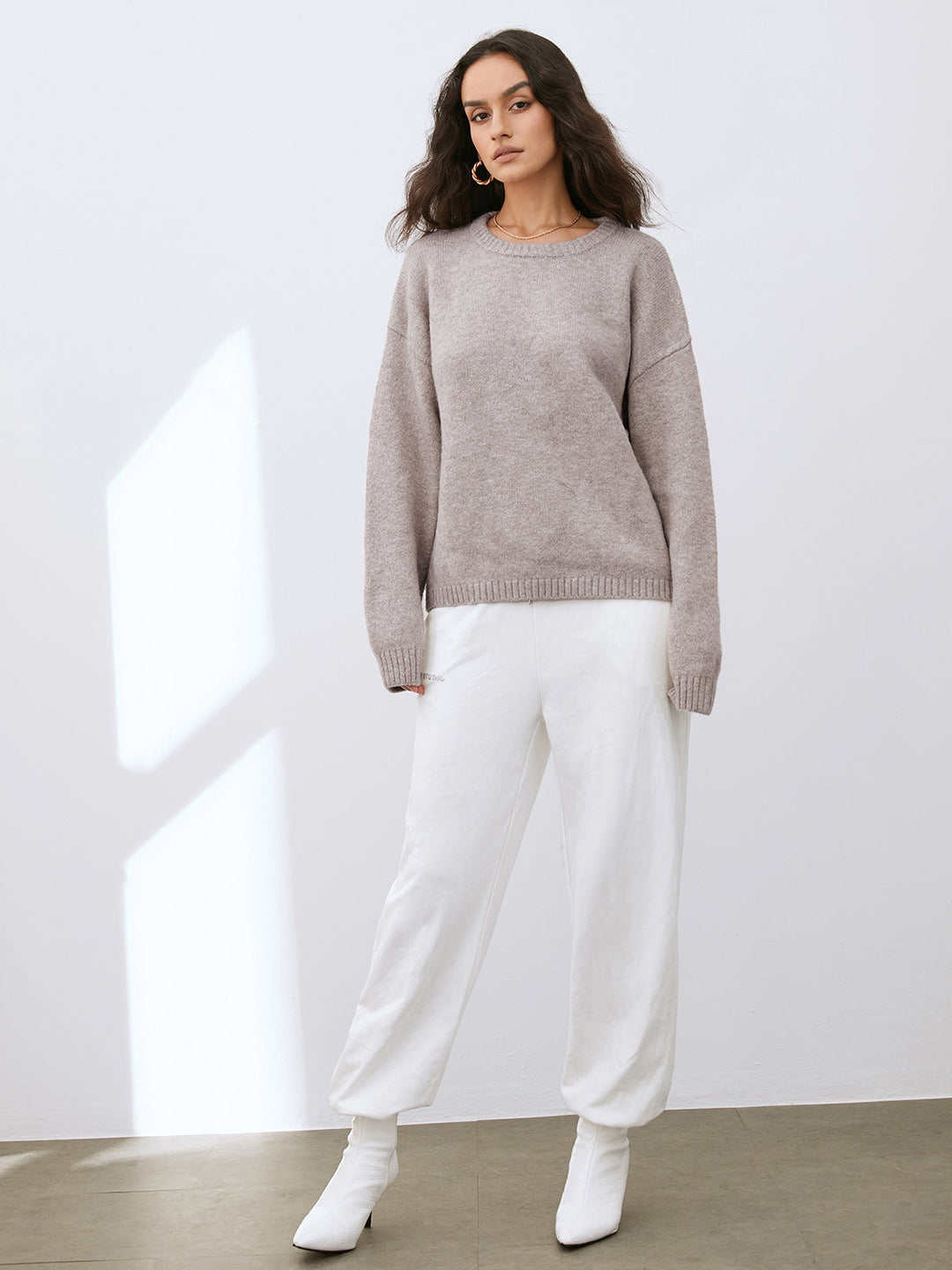 Damen Leichter Pullover Mit Weichem Griff