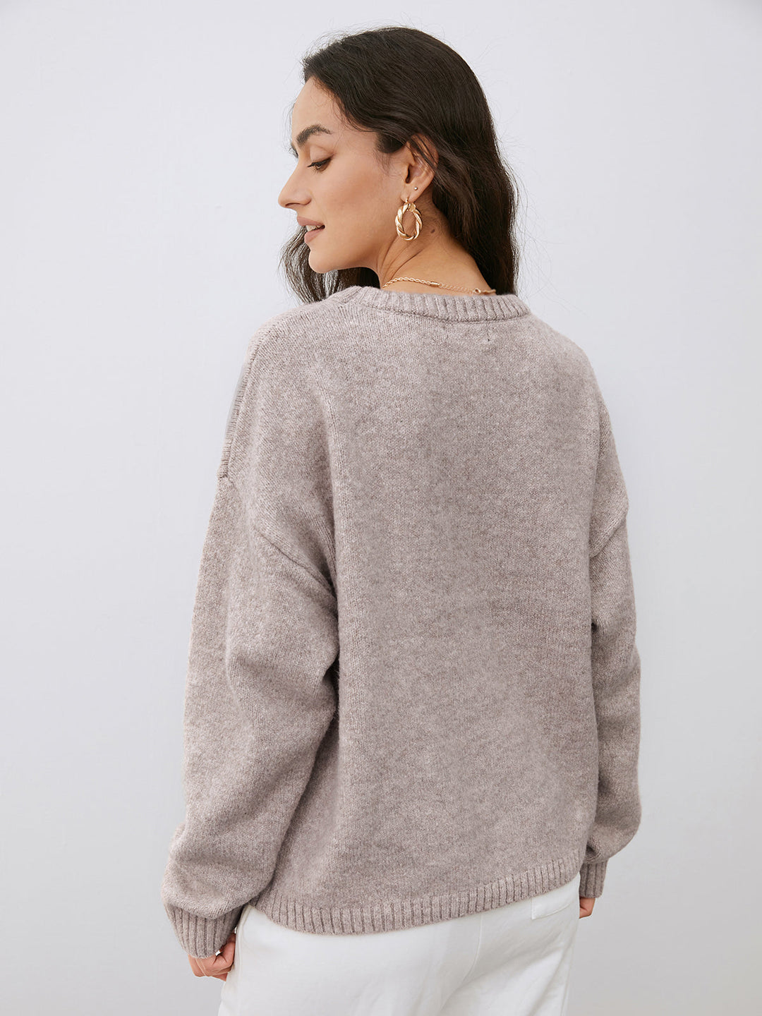 Damen Leichter Pullover Mit Weichem Griff