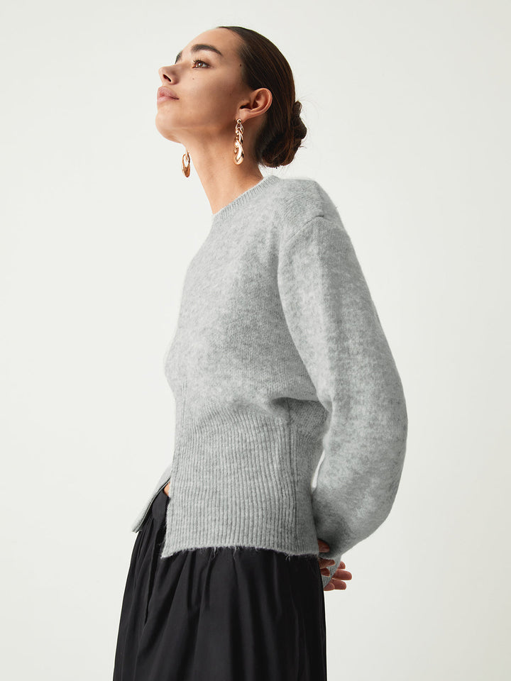 Women's Sweater with Half Zipper