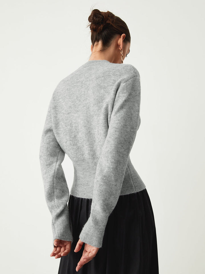 Women's Sweater with Half Zipper