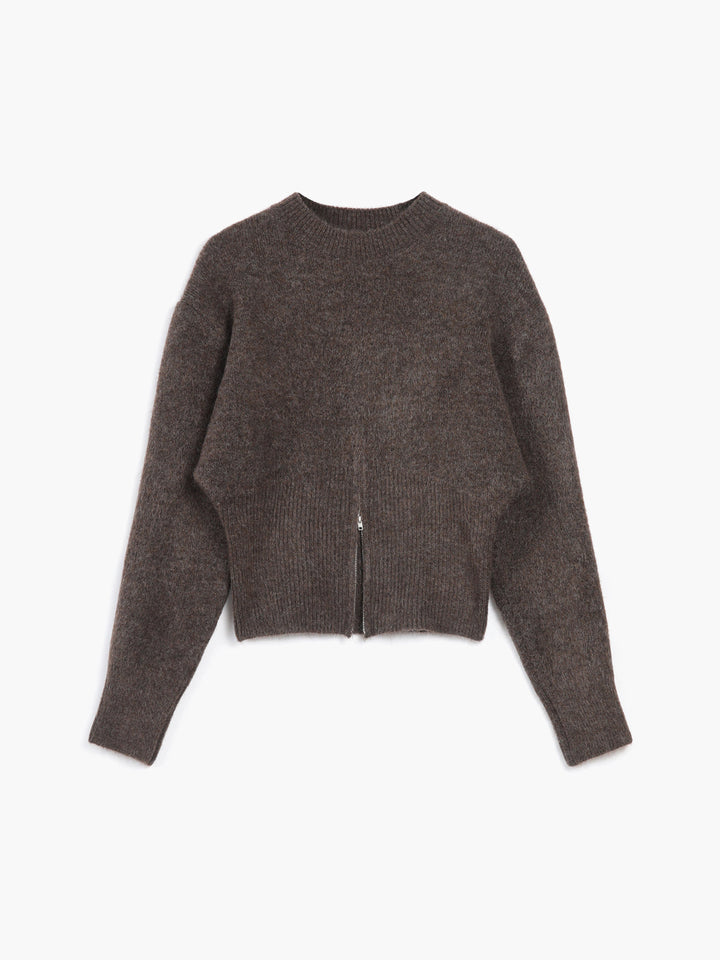 Women's Sweater with Half Zipper