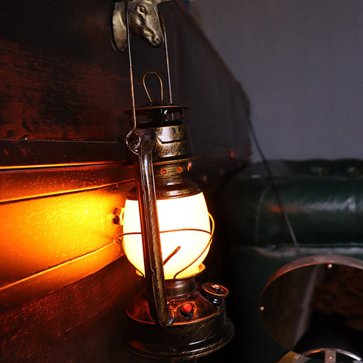 Retro Campinglampe – LED-Licht mit Akku & nostalgischem Design