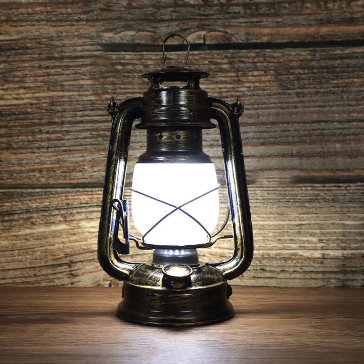 Retro Campinglampe – LED-Licht mit Akku & nostalgischem Design