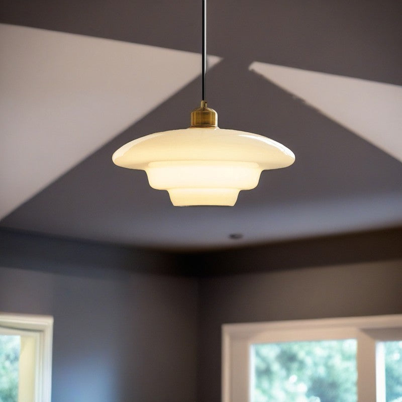 Moderne runde Glas Pendelleuchte für das Wohnzimmer