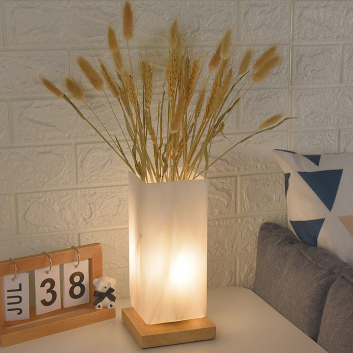 Glass table lamp – Nordic design in vase shape with dimmable LED &amp; color change