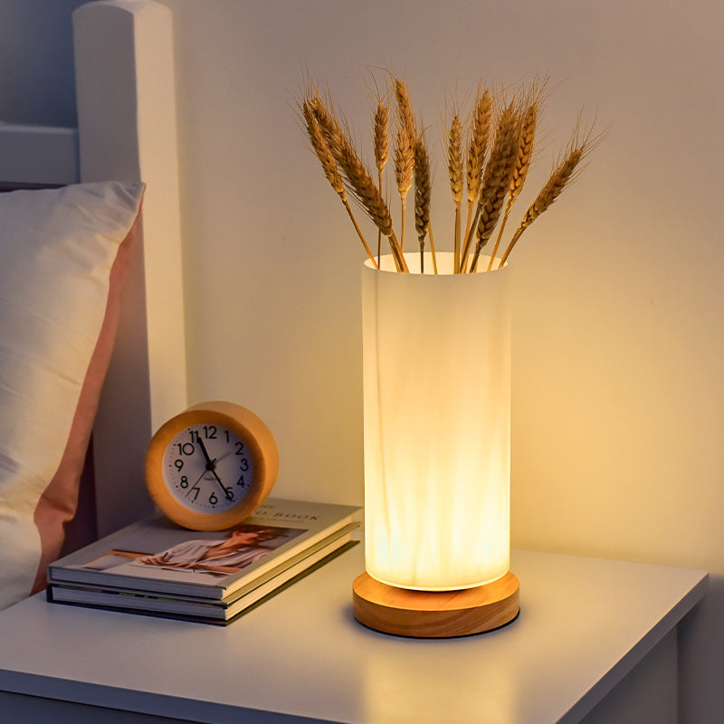 Glass table lamp – Nordic design in vase shape with dimmable LED &amp; color change