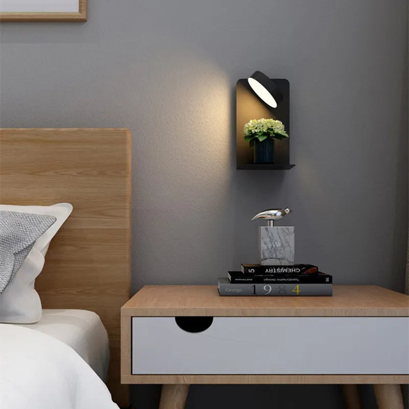 Atmospheric modern LED bedside lamp for bedroom