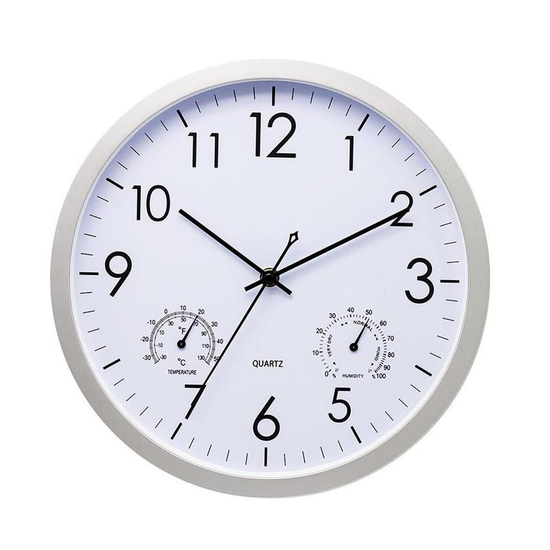 Gartenuhr Mit Temperatur Und Luftfeuchtigkeit 30 Cm