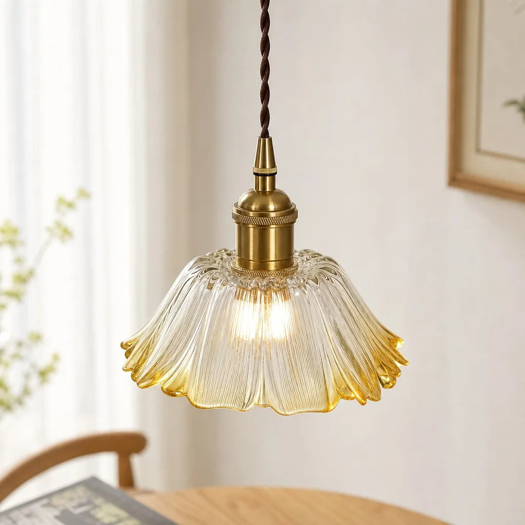 Pendelleuchte Aus Glas Im Vintage Design