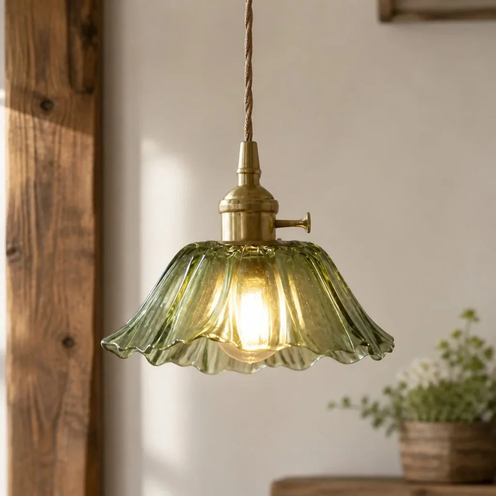 Pendelleuchte Aus Glas Im Vintage Design