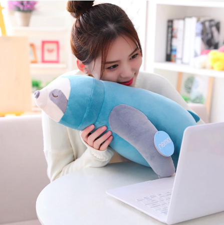 Large plush sloth toy