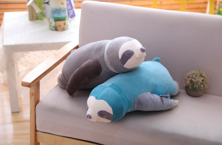 Large plush sloth toy